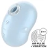 Kép 1/6 - Satisfyer Cutie Ghost - akkus, léghullámos csiklóizgató (kék)