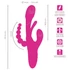 Kép 4/8 - SMILE - tripla karos, nyelves vibrátor (pink)