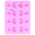 Kép 2/3 - Pénisz formájú jégkocka készítő forma (pink)