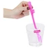 Kép 3/3 - Lovetoy - realisztikus pénisz szívószál (pink-kék-lila)
