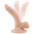 Kép 2/7 - Dr. Skin 4 - tapadókorongos, herés élethű dildó - natúr (12cm)
