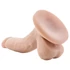 Kép 4/7 - Dr. Skin 4 - tapadókorongos, herés élethű dildó - natúr (12cm)