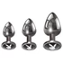 Kép 3/9 - Playboy - anál plug szett - 3 részes (ezüst)