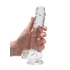 Kép 7/7 - REALROCK - átlátszó élethű dildó - átlátszó (19cm)