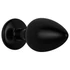 Kép 3/5 - / Easytoys Anal Collection - fém anál plug kővel - M (fekete)