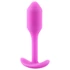 Kép 1/5 - b-vibe Snug Plug 1 - anál plug belső súllyal (55g) - pink