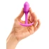Kép 4/5 - b-vibe Snug Plug 1 - anál plug belső súllyal (55g) - pink