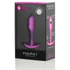 Kép 5/5 - b-vibe Snug Plug 1 - anál plug belső súllyal (55g) - pink