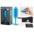 Kép 1/9 - b-vibe Snug Plug 3 - dupla golyós anál plug (180g) - kék