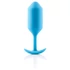 Kép 2/9 - b-vibe Snug Plug 3 - dupla golyós anál plug (180g) - kék