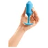 Kép 8/9 - b-vibe Snug Plug 3 - dupla golyós anál plug (180g) - kék