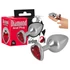 Kép 1/7 - You2Toys - Diamond - 85g-os alumínium anál plug (ezüst-piros)