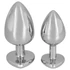 Kép 6/7 - You2Toys - Diamond - 85g-os alumínium anál plug (ezüst-piros)