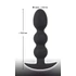 Kép 8/13 - Black Velvet Heavy - 145g-os gömbös anál plug (fekete)