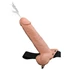Kép 2/9 - Fetish Strap-On 9 - felcsatolható, üreges, spriccelő dildó (natúr)