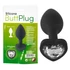 Kép 1/13 - You2Toys Anal Plug - fehér köves anál plug (fekete)