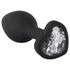 Kép 4/13 - You2Toys Butt Plug - fehér köves anál plug (fekete)