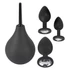 Kép 2/15 - Black Velvet - anál plug szett (4 részes) - fekete