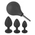 Kép 4/15 - Black Velvet - anál plug szett (4 részes) - fekete