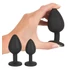 Kép 8/15 - Black Velvet - anál plug szett (4 részes) - fekete