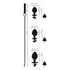 Kép 15/16 - You2Toys - Butt Plug Set - anál plug szett + póráz (ezüst)