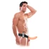 Kép 6/9 - Fetish Strap-On 8 - felcsatolható, üreges vibrátor (natúr)