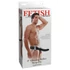 Kép 1/5 - Fetish Strap-On 8 - felcsatolható, üreges vibrátor (fekete)