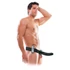 Kép 4/5 - Fetish Strap-On 8 - felcsatolható, üreges vibrátor (fekete)
