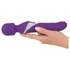 Kép 10/21 - Javida Wand & Pearl - 2in1 masszírozó vibrátor (lila)
