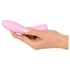 Kép 8/15 - Cuties Mini 3 - akkus, vízálló, bordázott vibrátor (pink)