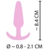 Kép 14/15 - Cuties Mini Butt Plug - szilikon anál plug - pink (2,1cm)