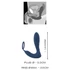 Kép 20/21 - You2Toys Prostate Plug - anál vibrátor péniszgyűrűvel (kék)