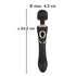 Kép 22/25 - Cleopatra Wand - akkus, vízálló masszírozó vibrátor (fekete)