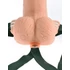 Kép 10/15 - Fetish Strap-On 6 - felcsatolható, üreges vibrátor (natúr)
