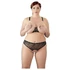 Kép 4/13 - Cottelli Plus Size - gyöngyös melltartó szett (fekete)