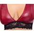 Kép 10/15 - / Cottelli Bondage Plus Size - csipkés melltartó szett (piros)