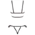 Kép 10/11 - Cottelli Bondage - fényes dísz testhám bikini (fekete)