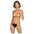 Kép 8/13 - / Obsessive Goldivia - fényes, nyakpántos bikini (arany-fekete)