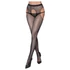 Kép 6/15 - Cottelli Legwear - nyitott, csillogó harisnya - fekete (S-L)