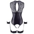 Kép 10/11 - Cottelli Bondage - fényes nyitott body és kar bilincs (fekete)