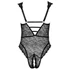 Kép 20/22 - Cottelli Curves Plus Size - átlátszó mintás body (fekete)