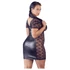 Kép 4/11 - Cottelli Plus Size - masnis, csipkés kombinált ruha (fekete)