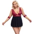 Kép 2/13 - Cottelli Bondage Plus Size - babydoll (piros)