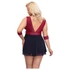 Kép 8/13 - Cottelli Bondage Plus Size - babydoll (piros)