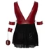 Kép 12/13 - Cottelli Bondage Plus Size - babydoll (piros)