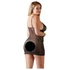 Kép 4/13 - Cottelli Plus Size - csipkés átlátszó hálóing (fekete)