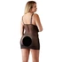 Kép 6/13 - Cottelli Plus Size - csipkés átlátszó hálóing (fekete)