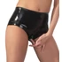 Kép 2/9 - LATEX - női bugyi hüvelyóvszerrel (fekete)
