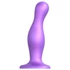 Kép 1/6 - / Strap-on-me Curvy L - hullámos, tapadókorongos dildó (lila)