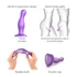 Kép 3/6 - / Strap-on-me Curvy L - hullámos, tapadókorongos dildó (lila)